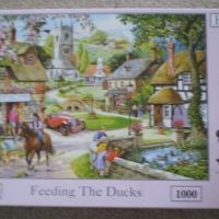 1000 piece jigsaw puzzle.... House of Puzzles...Feeding the Ducks