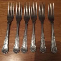 6 Stainless Steel Kings Pattern Fork Approx 17cm