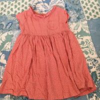 Age 45 Years Coral Orange Spotted Next Girls Cap Sleeve Summer Dress