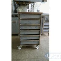 Cassettiera inox con 5 cassetti