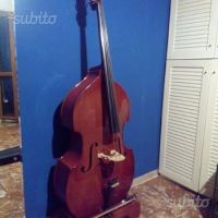Contrabbasso 34 laminato Johann Bruck  custodia