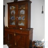 Credenza piattaia vetrinetta buffet antica in legno