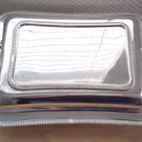 Edwardian Silver Plate Rectangular Lidded Serving Tureen  Dish by Marples  Co