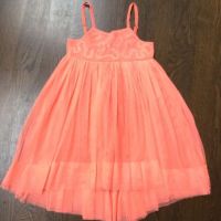 Elaine Et Lena Coral Tulle Dress, Age 4