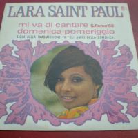 LARA SAINT PAUL SANREMO 68 MI VA DI CANTARE DOMENICA POMERIGGIO 45 GIRI 7 MINT