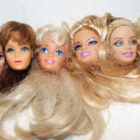 Lotto di sette teste di Barbie per repaint reroot Ooak