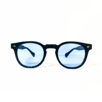 OCCHIALI DA SOLE NERO ACETATO LENTI BLU GAFAS LUNETTES 2017 PIF WEAR DEPP 1