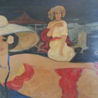 quadro Carlo Massimo Franchi   olio grasso su tela Notte di ricordi