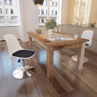 Set 2 Sedie da tavola bianco e nero moderne girevoli con altezza regolabile