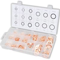 Set di rondelle in rame assortimento da 150 pz per tappi scarico olio