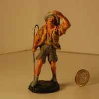 STATUINE  PRESEPIO PRESEPE 1950 PASTA CHIALU CONFALONIERI SERIE CM12 PASTORE