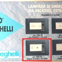 STOCK 4 LAMPADE EMERGENZA BEGHELLI 948LA LENTICOLARE E LUCE GUIDA DA INCASSO