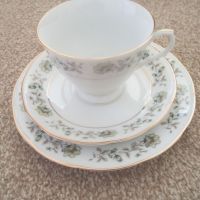 Vintage Tea Set x 6 Bone China Tea Cups  Saucers With Cake Plates